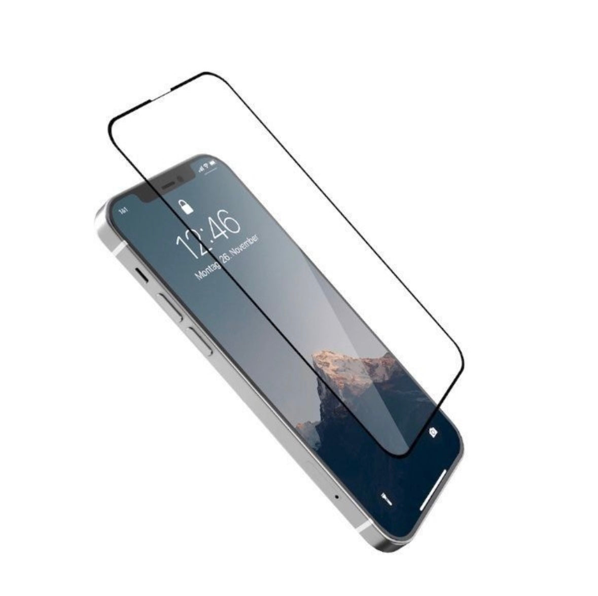 iphone 12 Pro Max case leather card holder with glass
