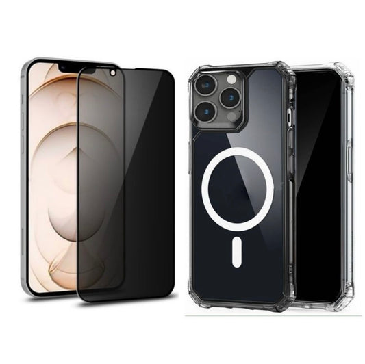 iPhone 13 Magsafe case with glass screen protector