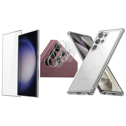Samsung S21 Plus transparent glass with camera protection